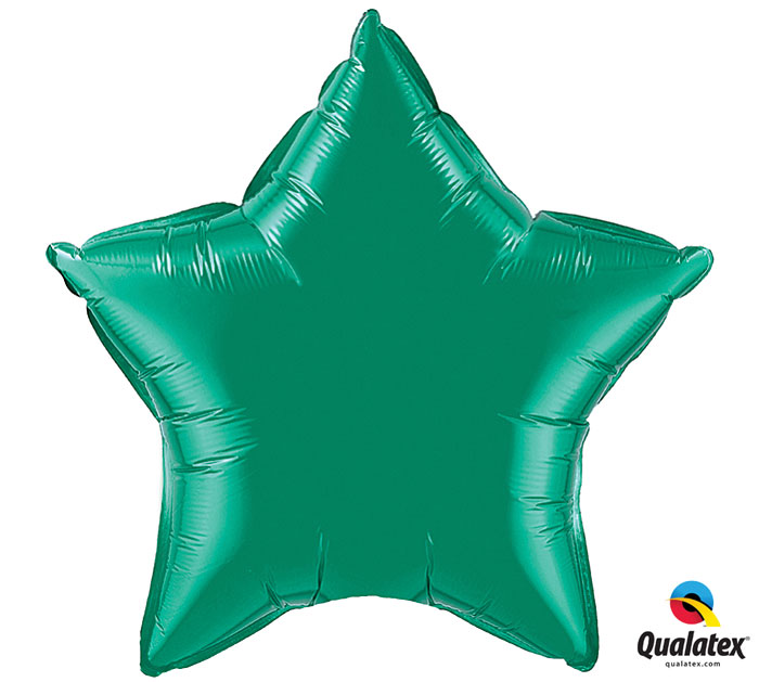 Emerald Green Star Shape Mylar Balloon
